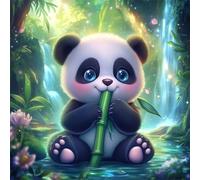 Puzzle 90 pièces,Paysage de Cascade Panda Puzzles pour Adultes,Jeux éducatifs,Puzzles Artistiques à Faire Soi-Même idéal pour la Décoration Intérieure et Les Cadeaux
