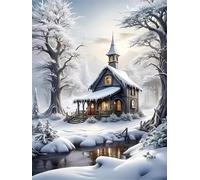 Puzzle 90 Pièces pour Adultes, Chalet d’Hiver Froid Puzzle Adulte 90 pièces, Jeu de Création et Logique, Activité Détente, Idée Cadeau Adulte Décoration Intérieure