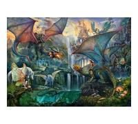 Puzzle 9000 pièces Ravensburger La forêt magique des dragons 14+ Fantastique Vert Multicolore