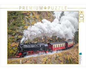 Puzzle · 99 7243-1 de la Selketalbahn près de Harzgerode | Sur les derniers mètres en montée vers Harzgerode · 1000 pièces · Format assemblé 64 × 48 cm · CALVENDO Puzzle