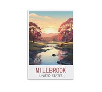 Puzzle à 1000 pièces Millbrook États-Unis Puzzles pour Adultes et Enfants Jeux éducatifs de 1000 pièces Puzzles colorés pour la décoration intérieure 50x70cm