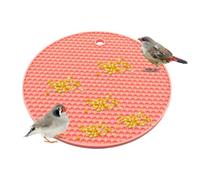 Puzzle à Alimentation Lente pour Oiseaux, Jouets en quête de Nourriture pour Oiseaux, Tapis en Silicone à Alimentation Lente pour perroquets, Amélioration de l'alimentation, Tapis d'alimentation pour