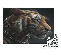 Puzzle à Assembler de Tigre pour Adultes et Enfants. 1000 pièces, Animal féroce, Magnifique et Puissant, Grands Cadeaux, Jeu éducatif, décoration de Maison, Cadeaux éducatifs, 1000 pièces