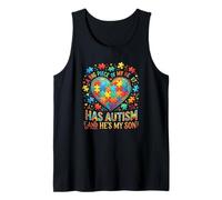 Puzzle A Big Piece of My Heart Has Autism My Son Débardeur