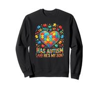 Puzzle A Big Piece of My Heart Has Autism My Son Sweatshirt
