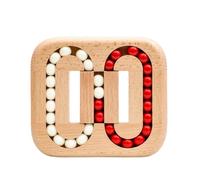 Puzzle à Billes - stimule la Concentration et la Coordination Magic Bean Cube Spinner Jouet sensoriel Rotatif en Bois Puzzle éducatif pour Enfants et Adultes Jouet Anti Stress