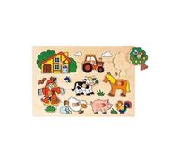 Puzzle à boutons Animaux de la ferme 9 éléments