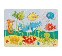Puzzle À Boutons Animaux De La Mer 9 Éléments Multi-coloured TU