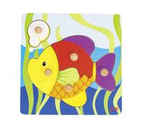 Puzzle À Boutons Poisson 5 Éléments Multi-coloured TU