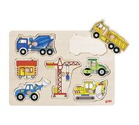 Puzzle À Boutons Véhicules De Chantier 7 Éléments Multicolore TU