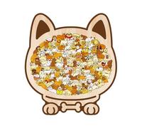 Puzzle à Chevilles Avec Sujet Chiens,Selbstklebende Aufkleber mit Tier Motiven en 3D Optik | 3D Tier Cartoons | Pour Famille Enfants Garçon Amoureux de Noël Femmes Plage Voiture Enfant