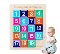 Puzzle à Chiffres coulissants pour, Jeu de société de Puzzle Coulissant,Puzzle en Blocs coulissants pour - Jeu de Puzzle de Chiffres avec Motif de Figures historiques