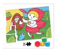 Puzzle à colorier Educa - Puzzle à colorier Le Petit Chaperon Rouge, 20 pièces multicolore G