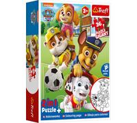 Puzzle à colorier Paw Patrol - 2 en 1