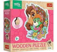 Puzzle à contours Hö lzernes Treflici : Happy Family 50 pièces