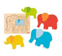GOKI - Éléphant - Puzzle et Puzzle - Multicolore (57450)