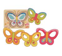 Puzzle À Couches Papillon Rose TU