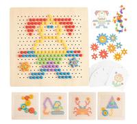 Puzzle à emboîter, blocs de tri de formes en bois pour l'éducation précoce | Planche à emboîter en bois pour filles, enfants à la maternelle, à la maison, dans la salle de jeux, pour anniversaire et