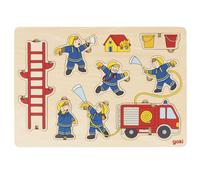 Puzzle À Empiler Pompiers 8 Éléments - Goki