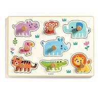 Puzzle à encastrement boutons Hippo'n'Co