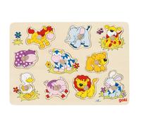 Puzzle à encastrements Goki Enfants animaux II