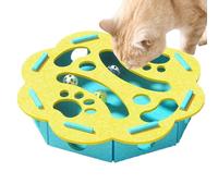 Puzzle à friandises pour chats, chatons - Distributeur de stimulation pour l'ennui des chatons - Entraînement des repas à la maison, à la chambre, au balcon, au balcon, aux voyages, aux anniversaires