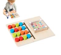 Puzzle À Glissières | Plateau À Billes Secouable Portable | Casse-Tête en Bois pour L'Assortiment des Couleurs - pour Les Tout-Petits, Les Élèves, Les Garçons Et Les Filles, pour La Maison, Le