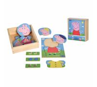 Puzzle à habiller Eichhorn Peppa Pig 14 pièces Puzzle à assembler Puzzle pour...