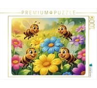 Puzzle · À la conquête de la Bonne Humeur grâce à la « Super-Summkraft | Des petites abeilles rigolotes · 1000 pièces · Format assemblé 64 × 48 cm · CALVENDO Puzzle