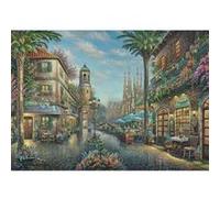 Schmidt-Spiele Puzzle Thomas Kinkade – Café de Rue Espagnol, 1000 pièces, multicolore