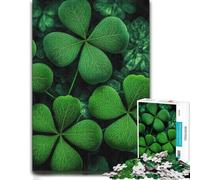 Puzzle À Motif Four Leaf Clover 1000pcs (38x26cm) Défi | Activité puzzle relaxante le w nd, pour un défi satisfaisant.