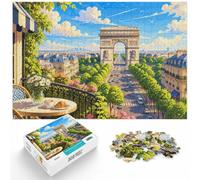 Puzzle À Motif Paris Arc De Triomphe Illustration 1000pcs (52x38cm) Défi | Pour Noël et les soirées d'hiver : ce puzzle 1000 pièces adulte offre une activité classique pour Noël.