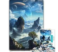 Puzzle À Motif Skyborne Peaks Horizon 1000pcs (70x50cm) Défi | Pour un moment utile, activité puzzle relaxante le w nd, pour se détendre.