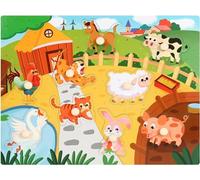 Puzzle à partir de 1 an - Puzzle à emboîter pour garçons et filles - Puzzle en bois idéal pour les cadeaux d'enfants