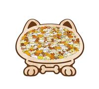Puzzle à Sujet Chiens - Selbstklebende Aufkleber mit Tier Motiven en 3D Optik | Puzzle En Bois | Idéal pour Adultes Garçons Femmes Passionnés et Famille comme Cadeau de Noël pour