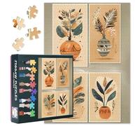 Puzzle à thème vintage de 1000 pièces pour adultes avec plantes puzzles pour adultes Décoration murale pour la maison Intelligence Puzzle comme cadeau pour la famille et les amis 50 cm x 70 cm