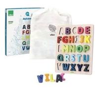 Vilac Puzzle ABC à encastrer Sous la Canopée – Jeu éducatif, sac de rangement – 2 ans+
