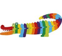 Small Foot - Puzzle ABC Crocodile - puzzle, jeux enfant, jeux en bois - Dès 3 ans