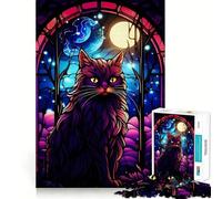 Puzzle Abstrait Anggora Cat 1000 pièces Développe la mémoire,ludique et de qualité Professionnelle pour stimuler l'esprit (38x26cm)