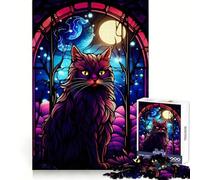Puzzle Abstrait Anggora Cat 1000 pièces pour Adolescents, idéal pour développer la mémoire, Les Moments de détente, Bords Nets, Cadeau de Noël (38x52cm)