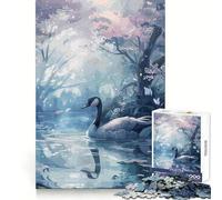 Puzzle Abstrait Cygne Difficile pour Adultes, 1000 pièces, renforce la mémoire, soulage Le Stress, Bords de qualité supérieure, œuvre d'art 50x75cm