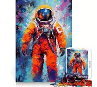 Puzzle Abstrait d'astronautes 1000 pièces pour Adolescents, Exercice de raisonnement, activité relaxante, Bords de qualité supérieure, Cadeau de Noël Chic (50x75cm)