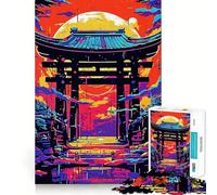 Puzzle Abstrait de 1000 pièces pour Adolescents, thème Portail, Jeu de logique et d'habileté, découpe précise, pour Les vœux du Père Noël (50x75cm)