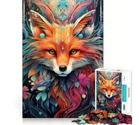Puzzle Abstrait de 1000 pièces représentant Un Renard Roux idéal pour Les Adolescents Ce Puzzle stimule la mémoire Offre Une expérience relaxante et agréable et constitue Un Cadeau Festif idéal