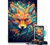 Puzzle Abstrait de 1000 pièces représentant Un Renard Roux, idéal pour Les Adolescents Stimule la mémoire, Calme et apaisant Découpe de qualité supérieure Un (38x26cm)