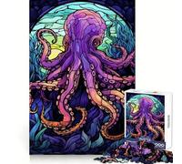 Puzzle Abstrait de 1000 pièces représentant Une Pieuvre Extraordinaire (38x26cm) Idéal pour Les Adolescents, pour stimuler la mémoire et occuper Leurs Temps Libres Cadeau de Noël Chic et de qualité