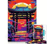 Puzzle Abstrait de 1000 pièces représentant Une Porte, idéal pour Les Adolescents, Stimulant la réflexion et offrant Un Cadeau mémorable et des Moments de Joie en Famille (38x52cm)