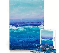 Puzzle Abstrait de 1000 pièces Vagues océaniques pour Adolescents Image relaxante et Lumineuse à Assembler Cadeau Exquis (50x75cm)