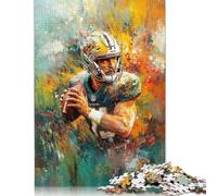 Puzzle Abstrait de Footballeur pour Adultes et Adolescents, 1 000 pièces, Puzzle pour Adultes, pour Adolescents, Homme et Femme, Cadeau 1 000 pièces (75 x 50 cm)