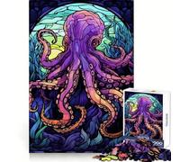 Puzzle Abstrait de Pieuvre Incroyable 1000 pièces pour Adolescents Stimulation cérébrale, Divertissement Calme, Bords Lisses Cadeau d'anniversaire (50x75cm)